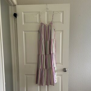 Universal Thread Pastel Striped Maxi Dress